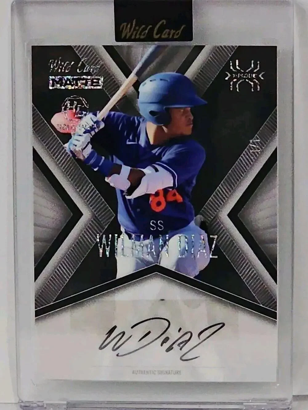 2021 Wild Card Wilman Diaz Autographed Trading Card - Shortstop 1/1